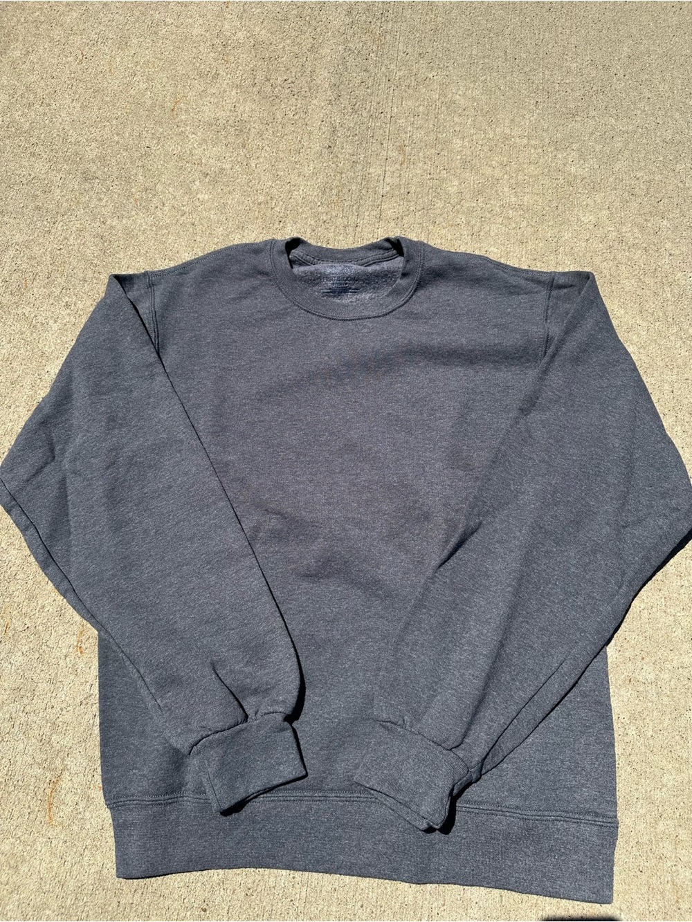 Fruit of the Loom Men's Crewneck Sweater in Charcoal Gray